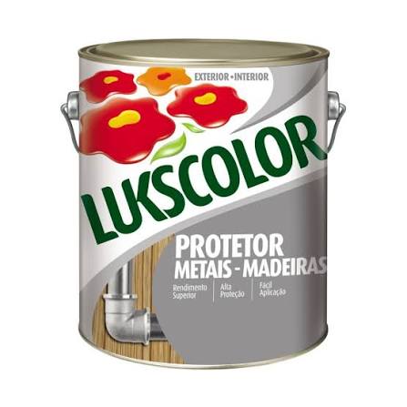 Imagem do produto Lukscolor Ferroluks Esmalte Sintético Anticorrosivo Cinza 3,6 Litros