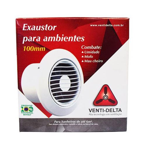 Imagem do produto Exaustor para Banheiro 100mm Bivolt Venti Delta