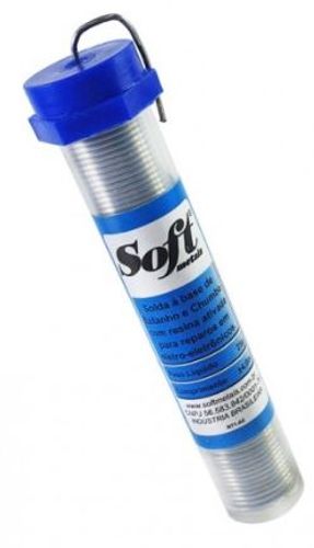 Imagem do produto Solda em Tubete Soft Metais 63x37 1,0mm 25g