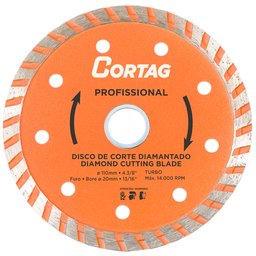 Imagem do produto Disco de Corte Diamantado Turbo Profissional 110mm CORTAG-60764