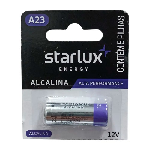 Imagem do produto Arcom Bateria Starlux Energy Alcalina 12V A23 (5 unidades)