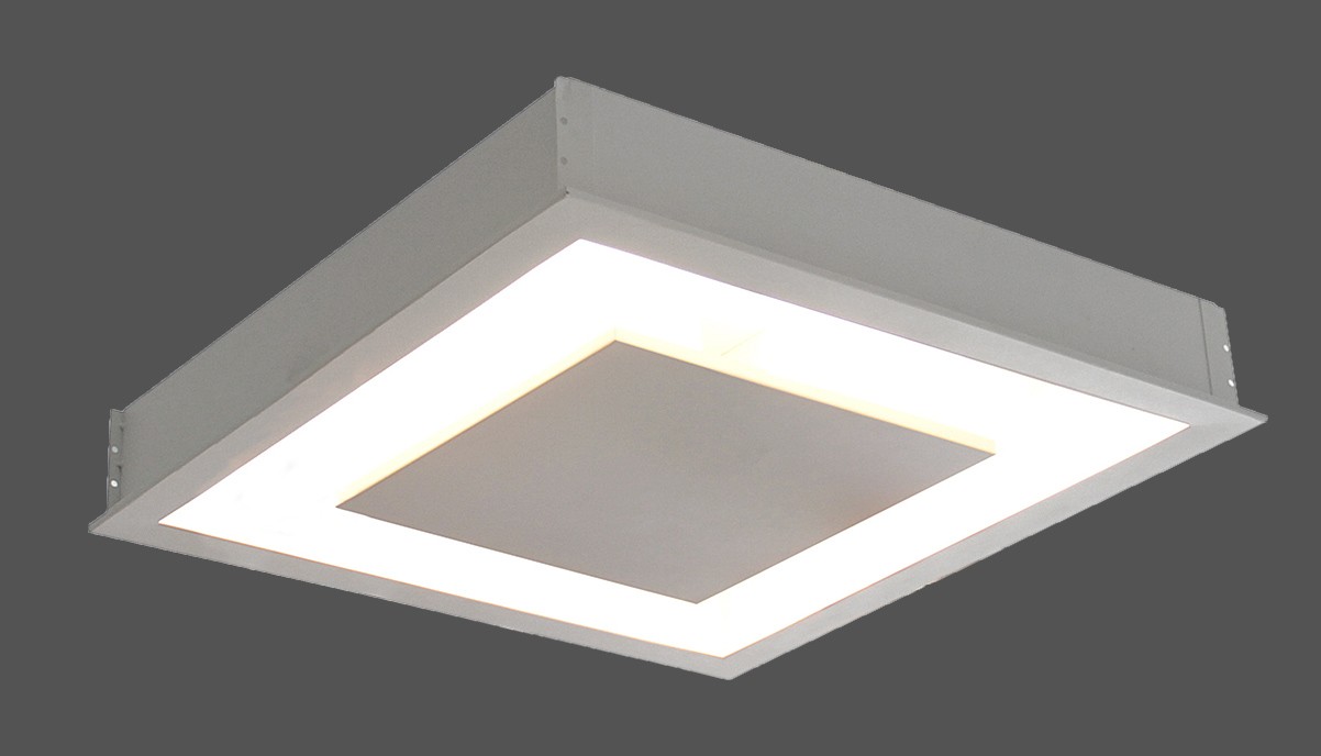 Imagem do produto Rioprelustres Plafon Luz Indireta 40cm de Embutir Branco Texturizado