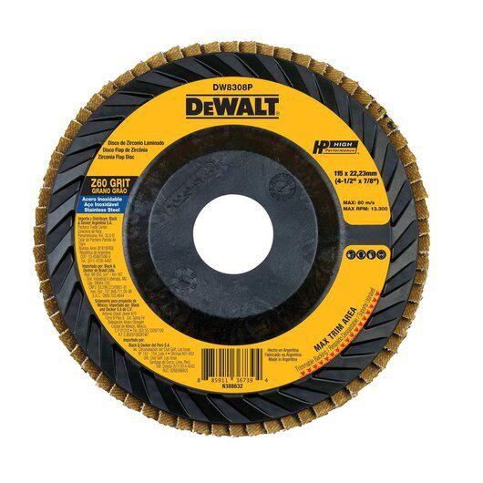 Imagem do produto Black Decker Disco Flap Plástico DeWalt Z 60 4.1/2" x 7/8"