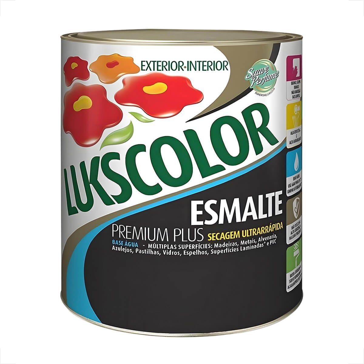 Imagem do produto Lukscolor Esmalte Base Água Brilhante Branco 900ml