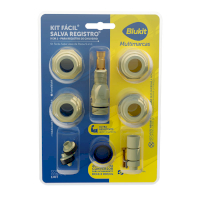 Imagem do produto Blukit Kit Fácil de Reparo para Registro ou Torneira FACIL 9 EM 1" PPS