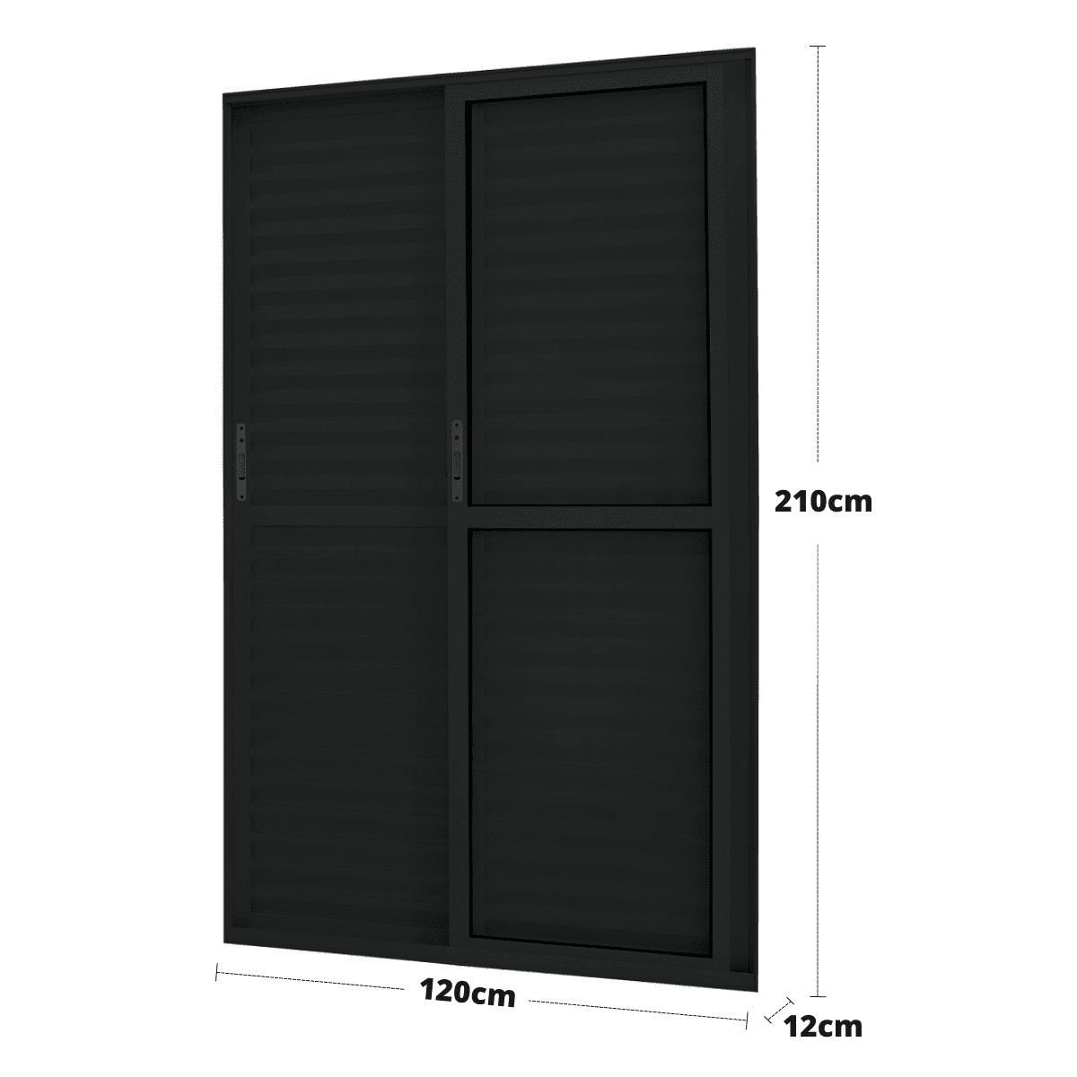 Imagem do produto Atlantica Porta Veneziana 3Fl Magnum 2100X1200 Pt Atlan 80590