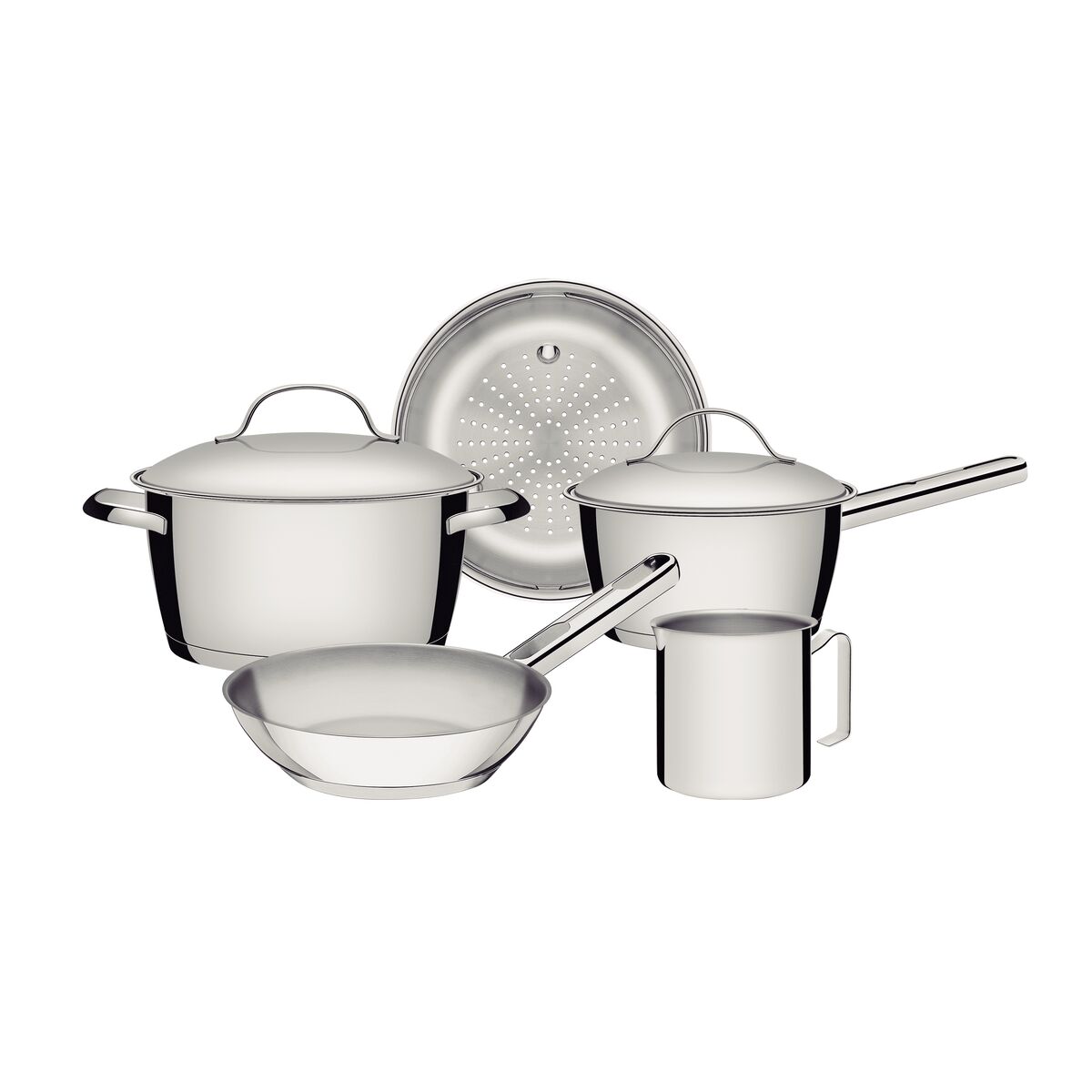 Imagem do produto Tramontina Jogo de Panelas em Aço Inox Fundo Triplo 5 Peças Allegra