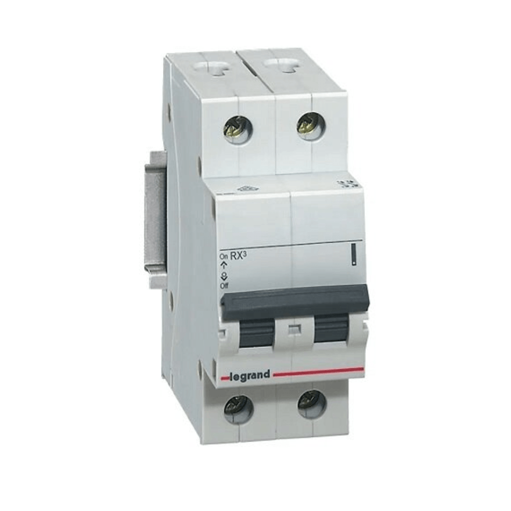 Imagem do produto Pial Legrand Disjuntor Bipolar 50A Unic Preto (Padrão NEMA)