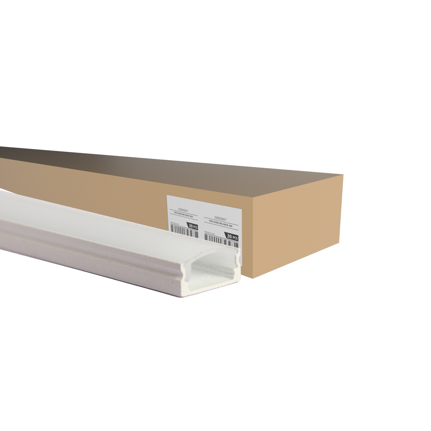 Imagem do produto Avant Perfil Risqué Slat de Sobrepor 1708 Branco Fosco 2 Metros