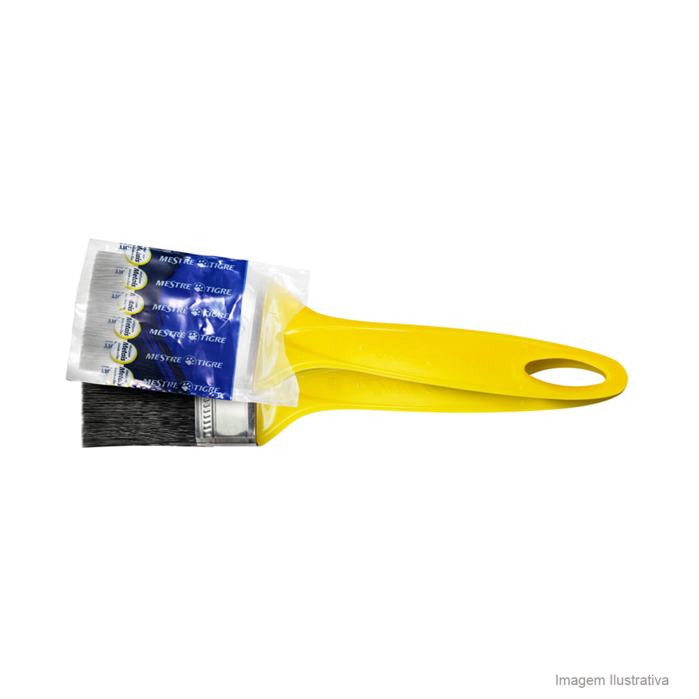 Imagem do produto Pinceis tigre Trincha 519 3" Amarela Tigre