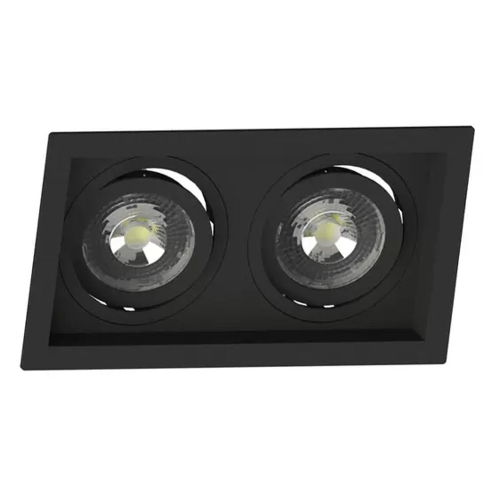 Imagem do produto Spot de Embutir MR16 Duplo Recuado Preto Moon