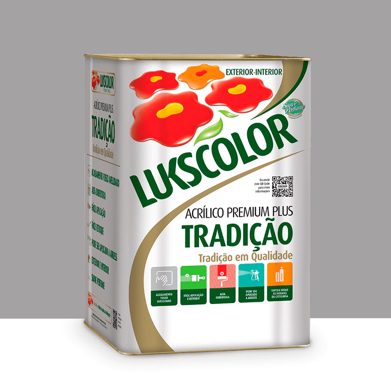 Imagem do produto Lukscolor Tinta Acrílica Premium Tradição Cinza 18L