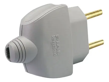 Imagem do produto Pial Legrand Plugue Macho 2P+T 10A Padrão Brasileiro Reto Cinza