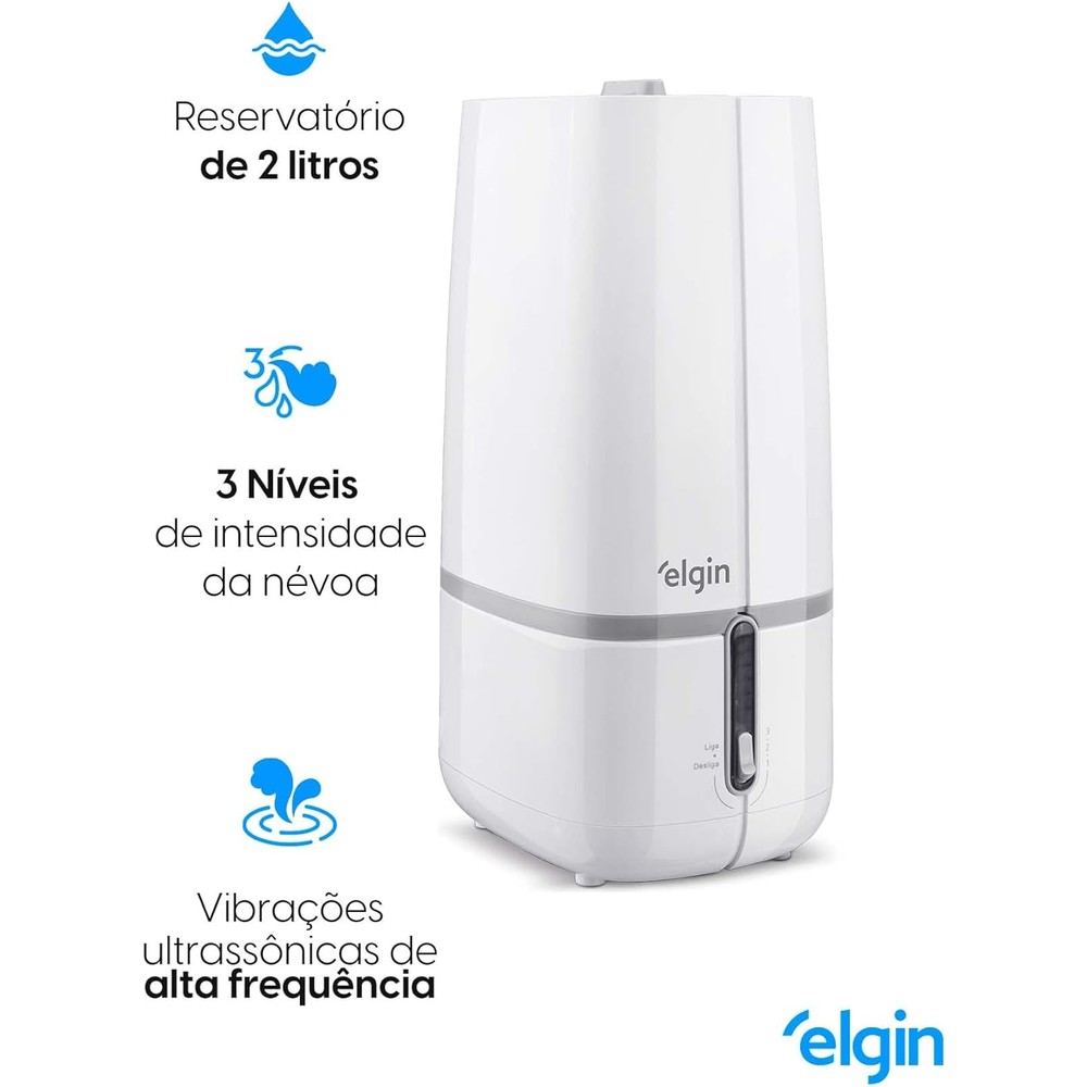 Imagem do produto Elgin Umidificador de Ar Ultrassônico Bivolt 2 Litros