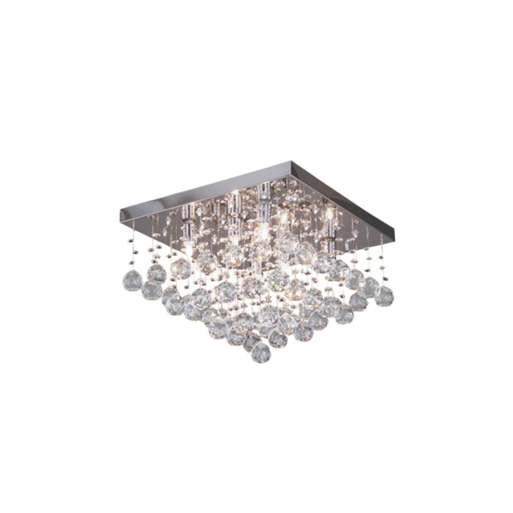 Imagem do produto Hevvy Plafon Cascata Quadrado 6 Lâmpadas Transparente SL-93128L