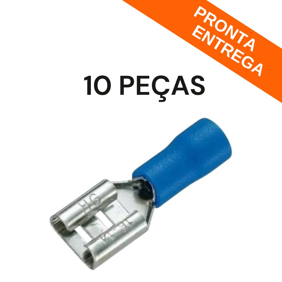 Imagem do produto Terminal Fêmea 6,6mm Guepar Fio 1,5-2,5mm Azul