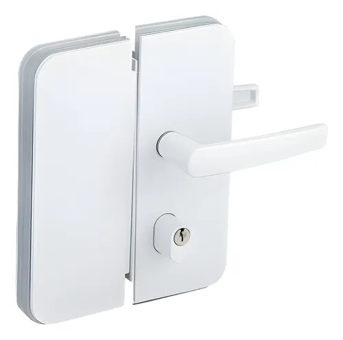 Imagem do produto Pado Kit Fechadura/Maçaneta Classic PV1520-TA para Porta de Vidro Cromada