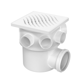 Imagem do produto Tigre Caixa Sifonada Girafacil Porta Grelha Quadrado Branco 100x140x50