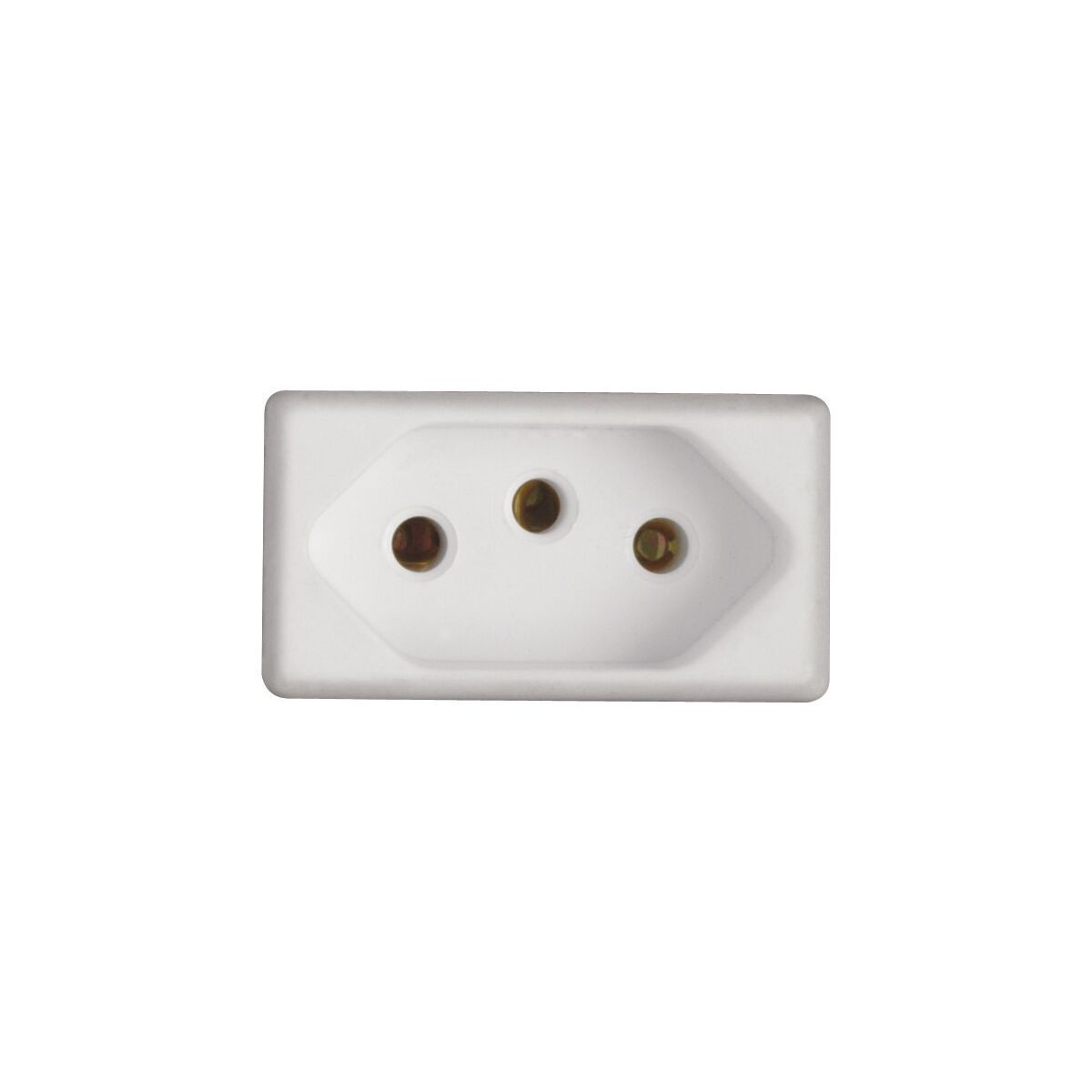 Imagem do produto Módulo Tomada 2P+T Tramontina 20 A 250 V Branco