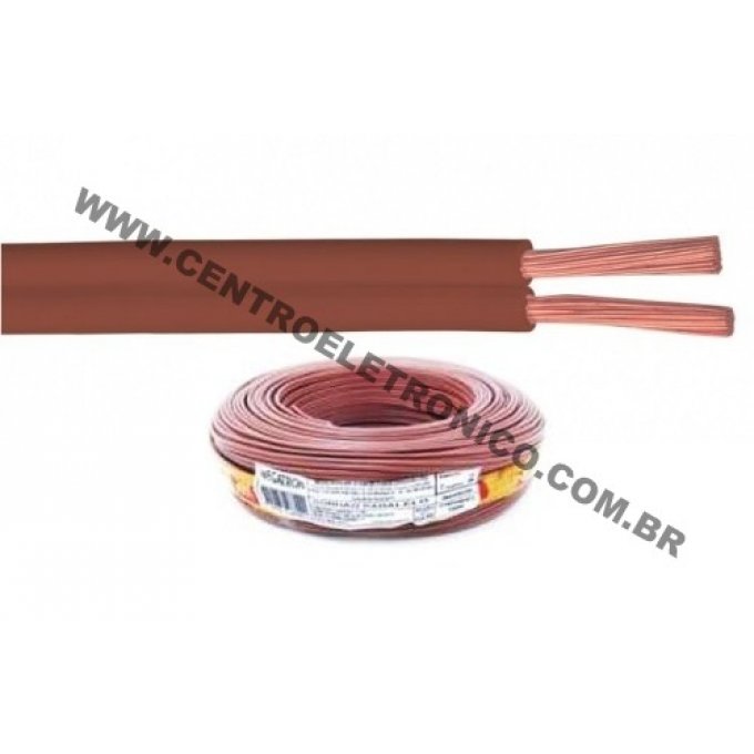 Imagem do produto Cabo Paralelo Maxcopper 2.5mm Marrom (Rolo 100m)