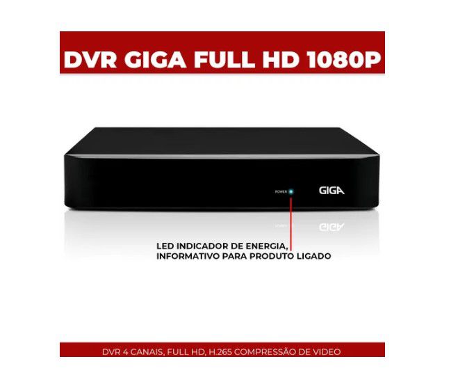Imagem do produto Multilaser HVR 1080P Série Orion 04 Canais GS0180/GS0480