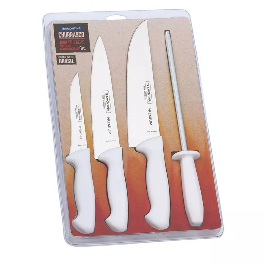 Imagem do produto Tramontina Jogo de Facas Premium 4 Peças Inox