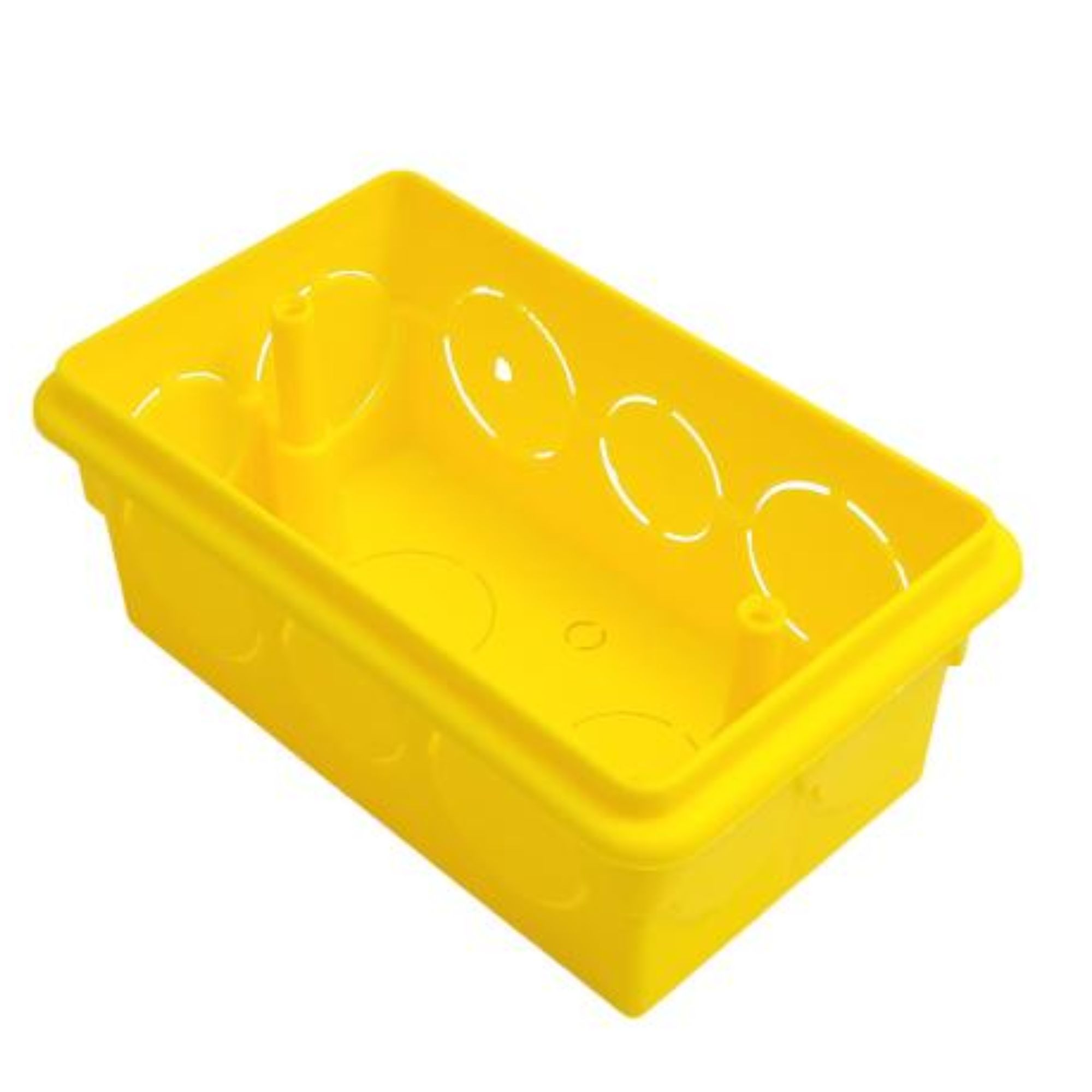 Imagem do produto Caixa de Luz de Embutir PVC Amarela 4x2" Ilumi