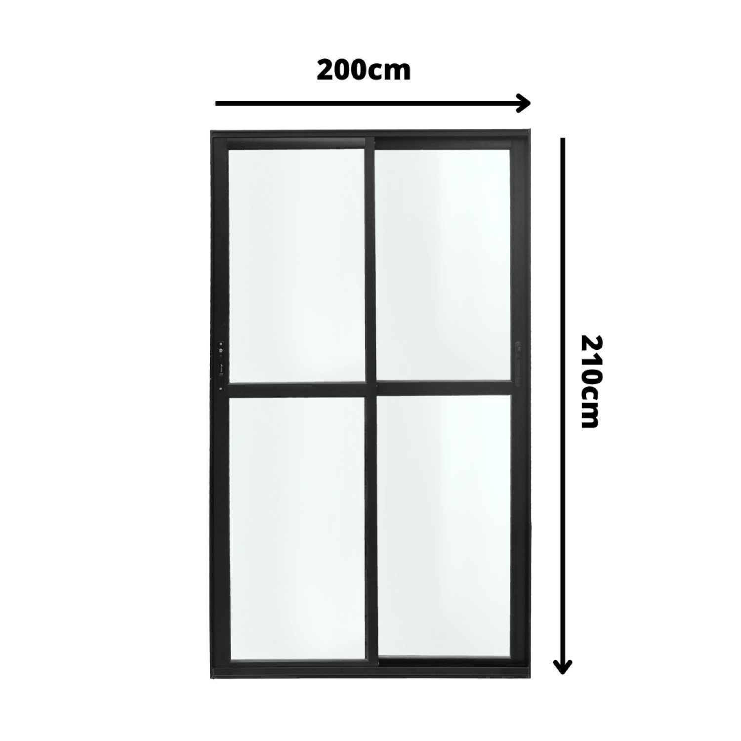 Imagem do produto Atlantica Porta Correr Vd 2Fl Magnum 2100X2000 Pt Atlan 80589