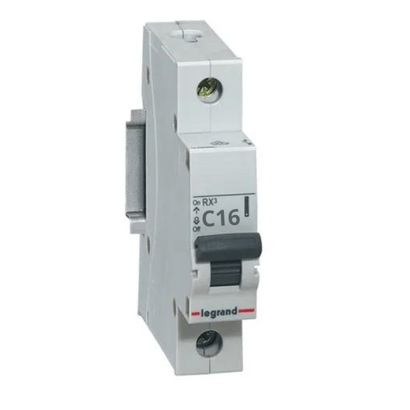 Imagem do produto Pial Legrand Disjuntor Unipolar DIN 16A Curva C Branco