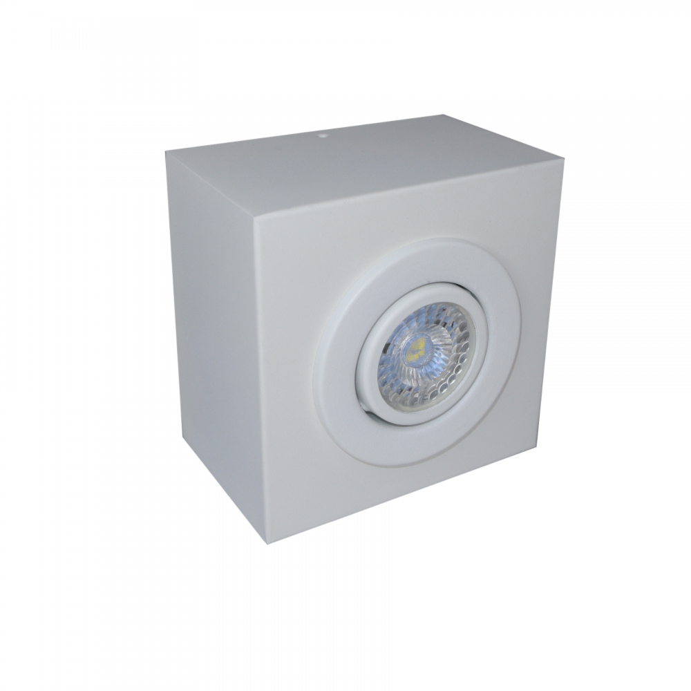 Imagem do produto Rioprelustres Plafon de Sobrepor 1 Lâmpada Dicroica Branco Texturizado