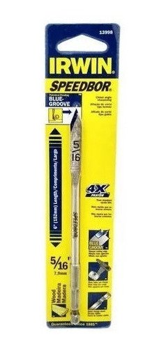 Imagem do produto Irwin Broca Chata para Madeira Blue Groove 5/16 Pol 7,9mm