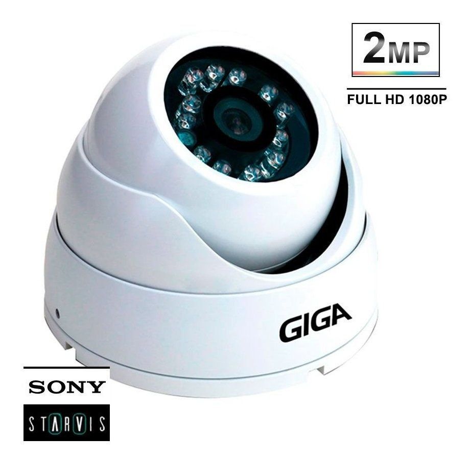 Imagem do produto Intelbras Câmera Dome Metal Open HD Sony Starvis 1080P 30M 4 mm Giga