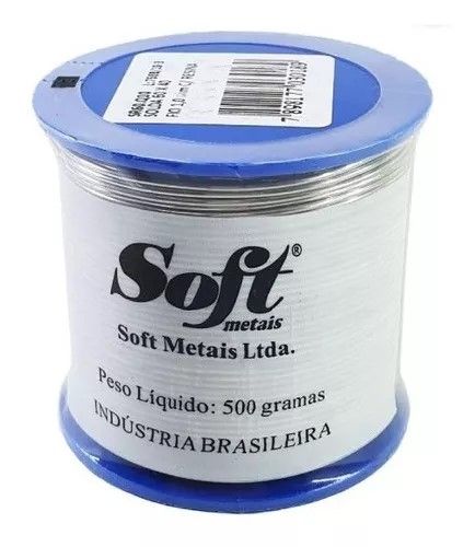 Imagem do produto Solda em Fio Soft Metais 60x40 1,0mm Azul 500g