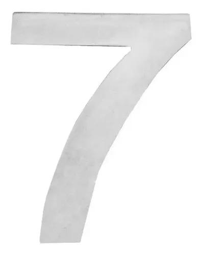 Imagem do produto Araçá Número em Alumínio Naval "7" Médio 15,5cm