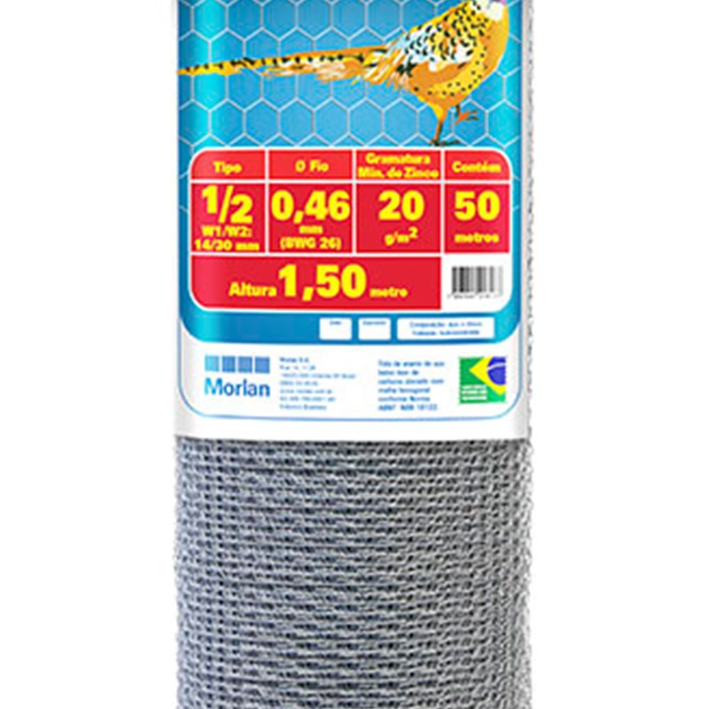 Imagem do produto Tela Hexagonal Morlan 1/2X26X1.50M