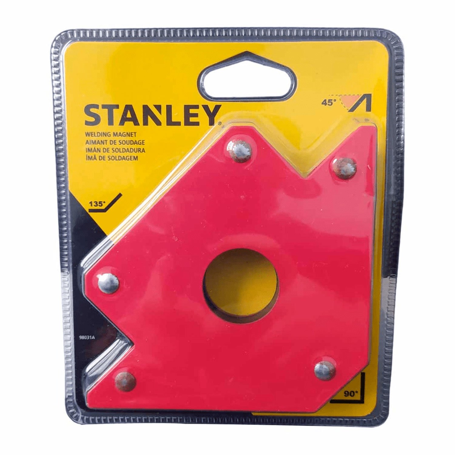 Imagem do produto Irwin Esquadro Magnético Stanley Ângulos 45/90/135 Graus (98031STA)