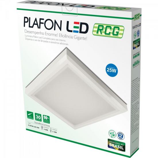 Imagem do produto Rcg Plafon LED P3L 25W 6000K Embutir Bivolt