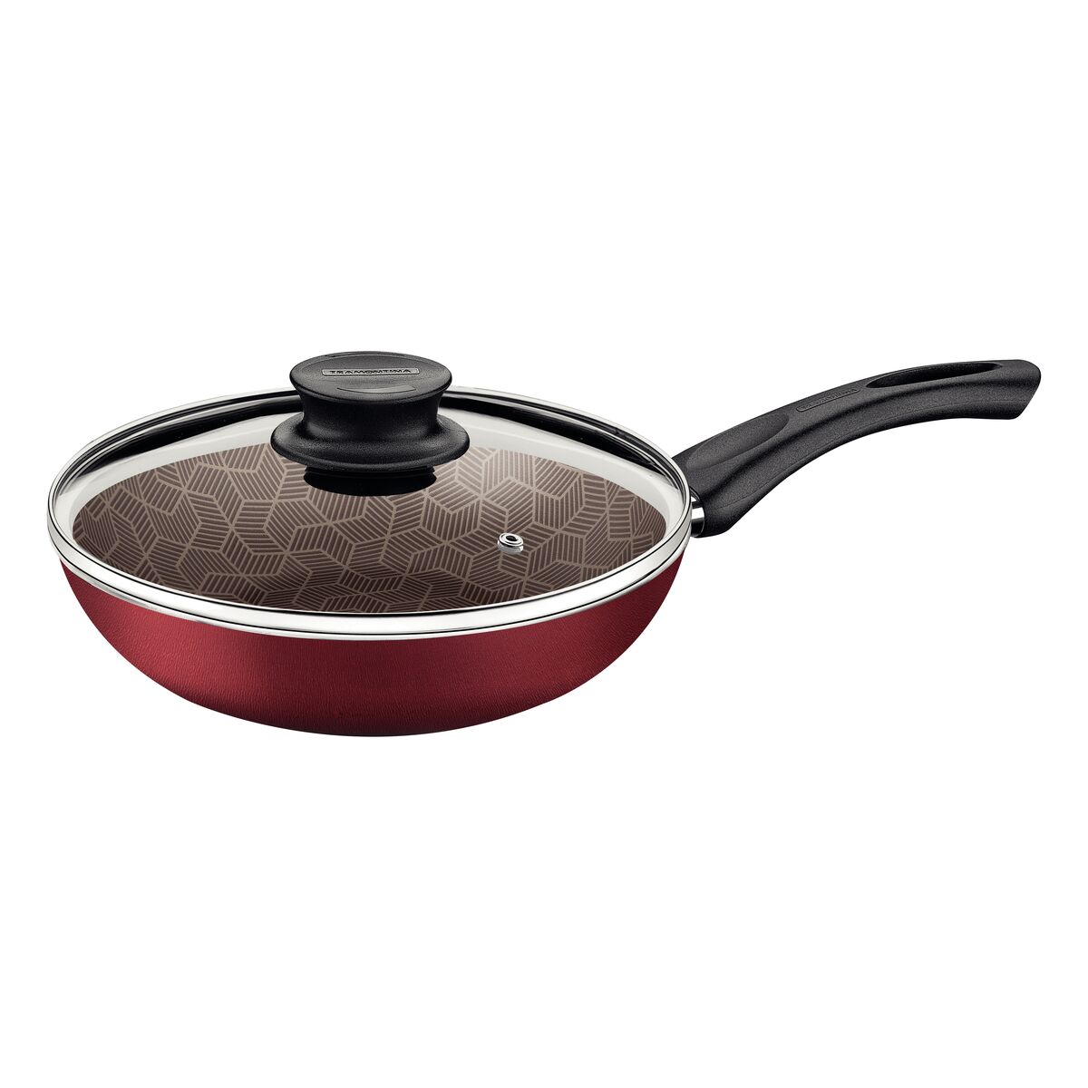 Imagem do produto Tramontina Frigideira Funda Alumínio com Tampa 26 cm Linha Paris Vermelha