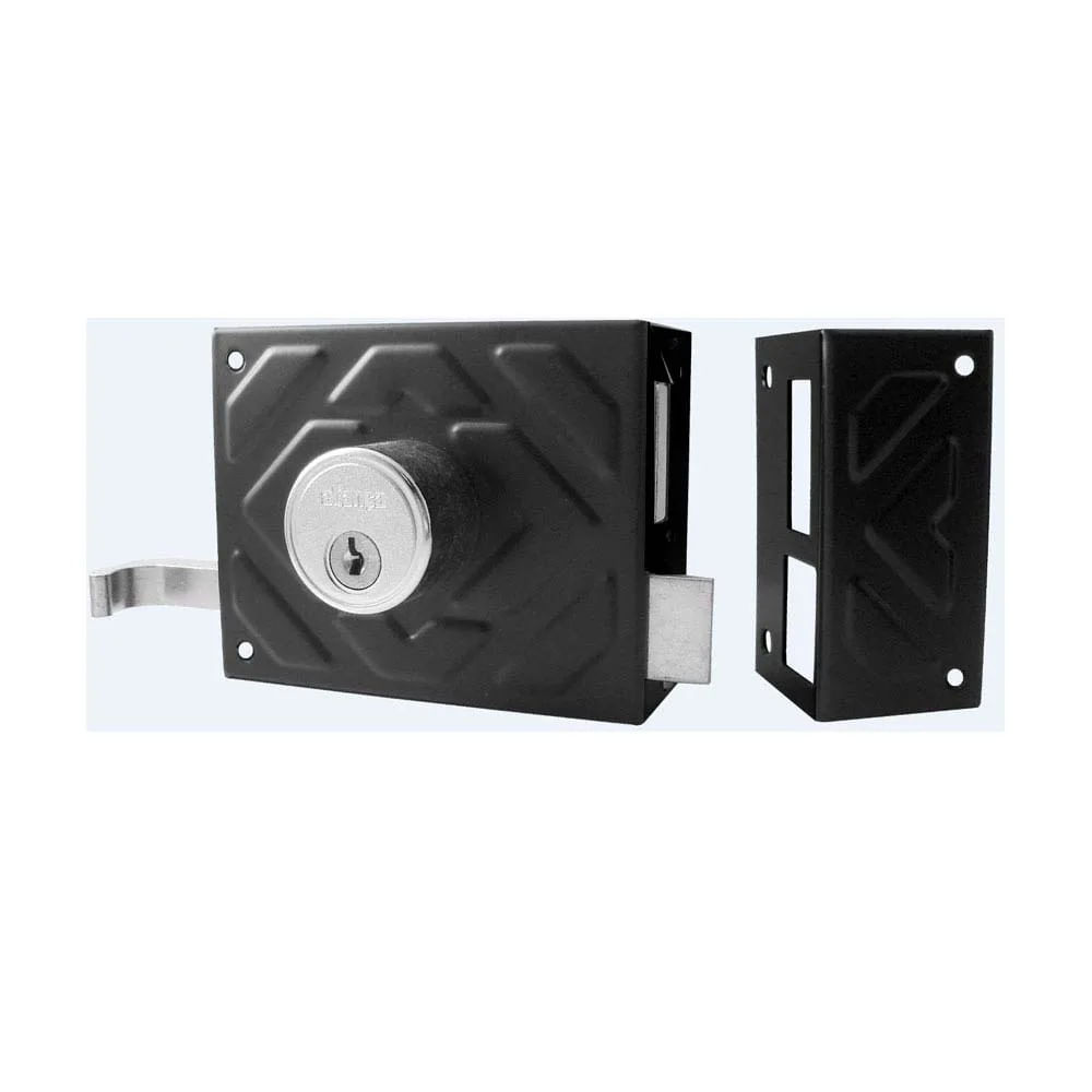 Imagem do produto Aliança Fechadura Portão de Sobrepor F-1500 100mm Preto Fosco