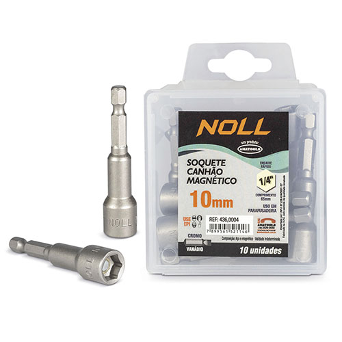Imagem do produto Soquete Canhão Magnético Amatools 7/16" x 65mm - Encaixe 1/4"