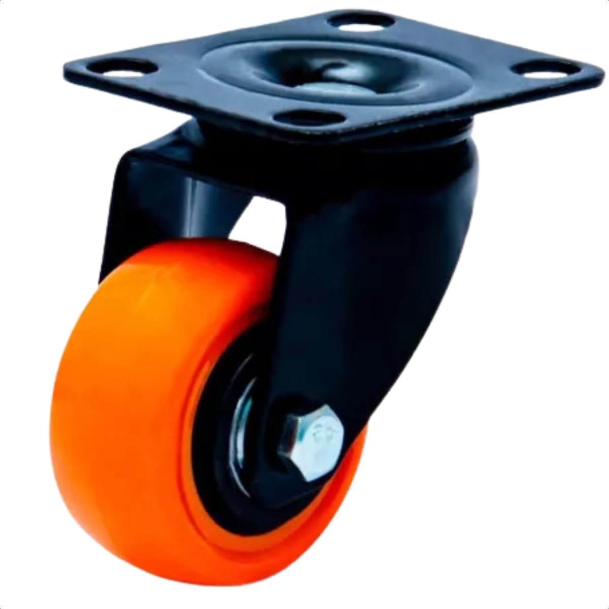 Imagem do produto Colson Rodízio Base Giratória 158 1.5/8 Preto/Laranja