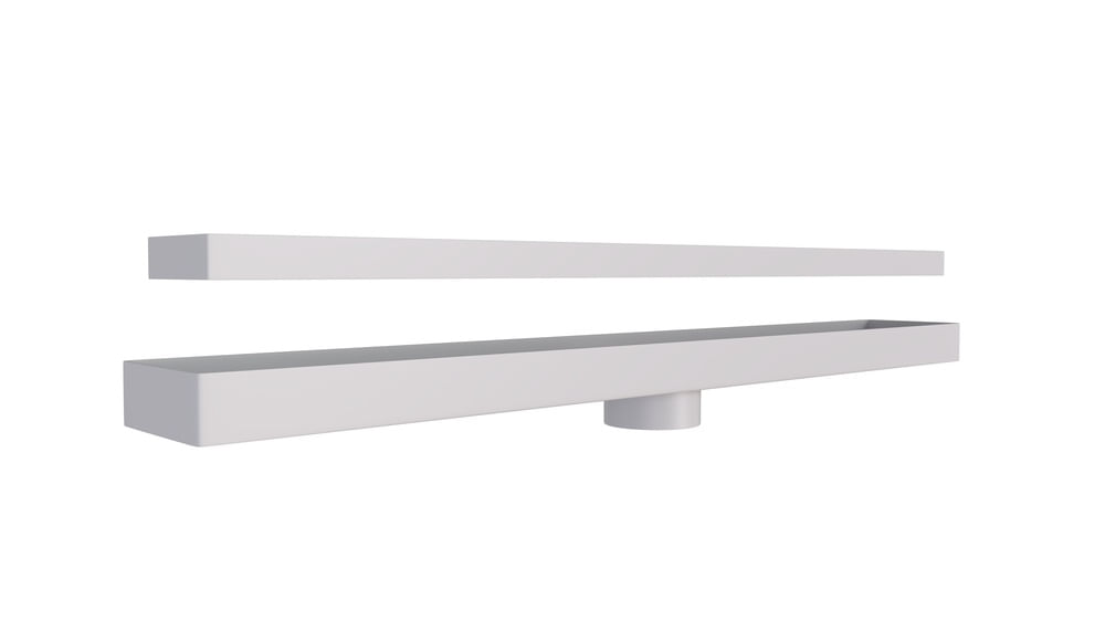 Imagem do produto Estrela Ralo Linear Invisível 50 cm S/E Branco