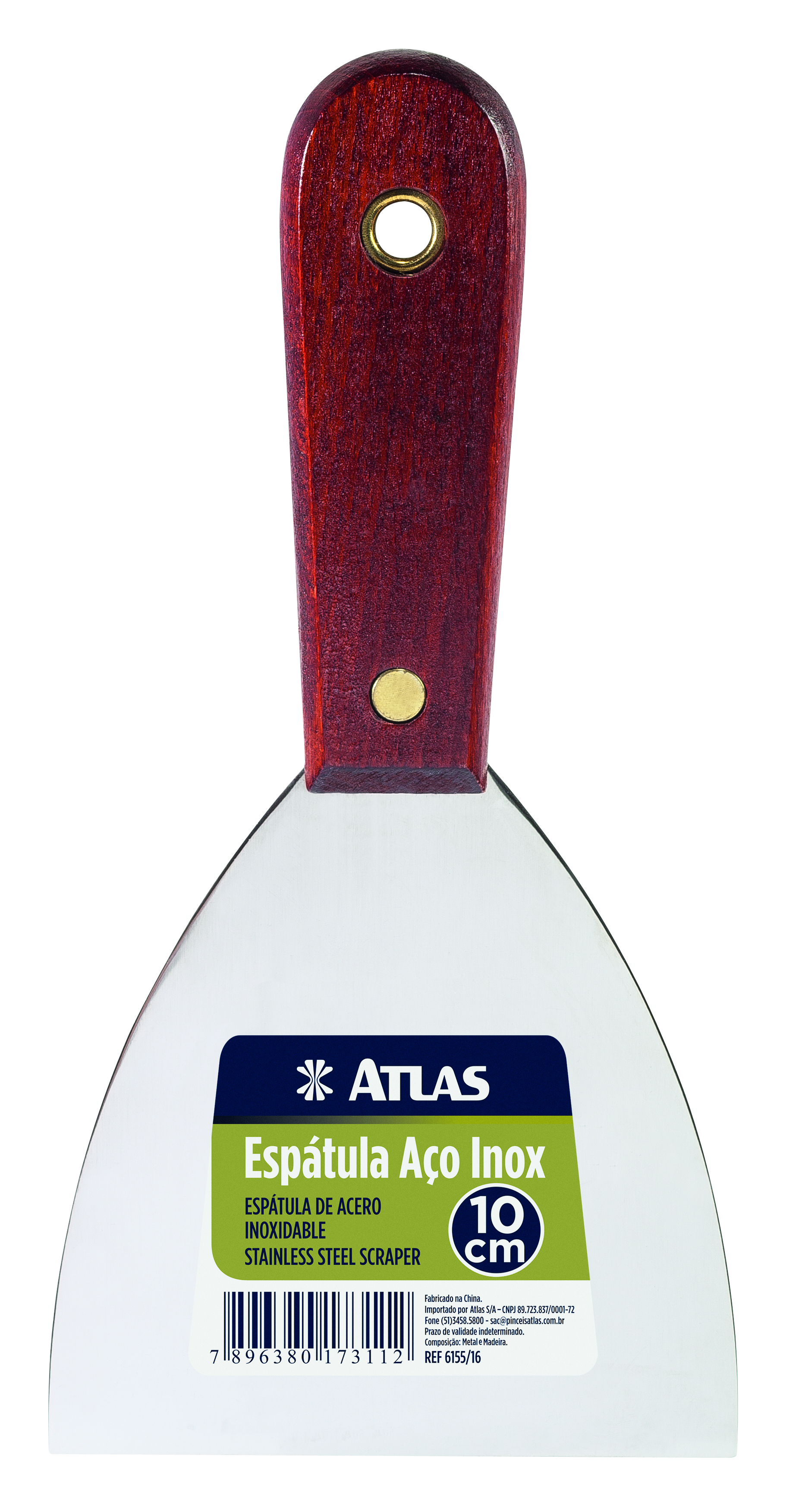 Imagem do produto Atlas Espátula Raspador de Aço Inox 10,2cm