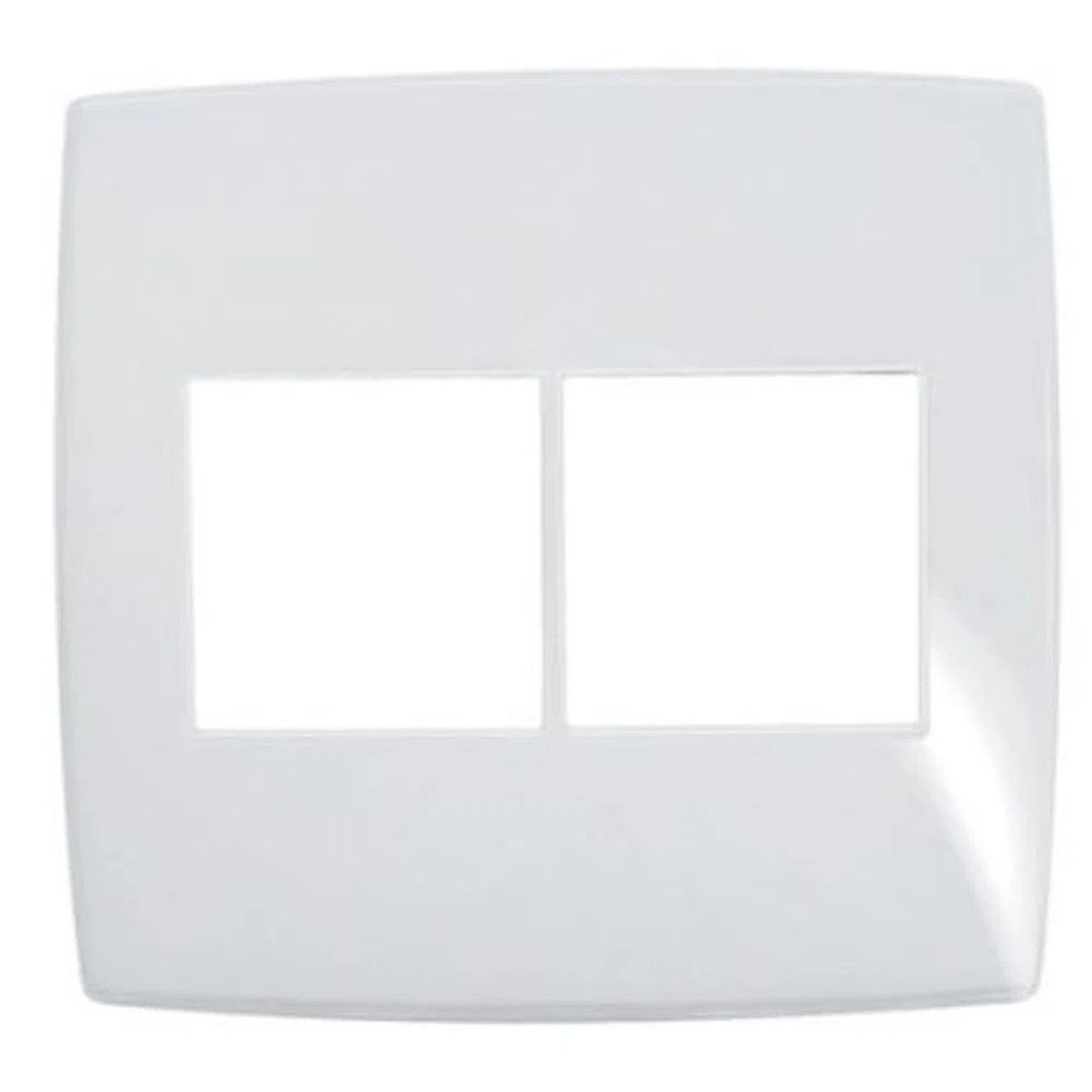 Imagem do produto Pial Plus Legrand Placa 4X4 com 3+3 Postos Gloss Branco