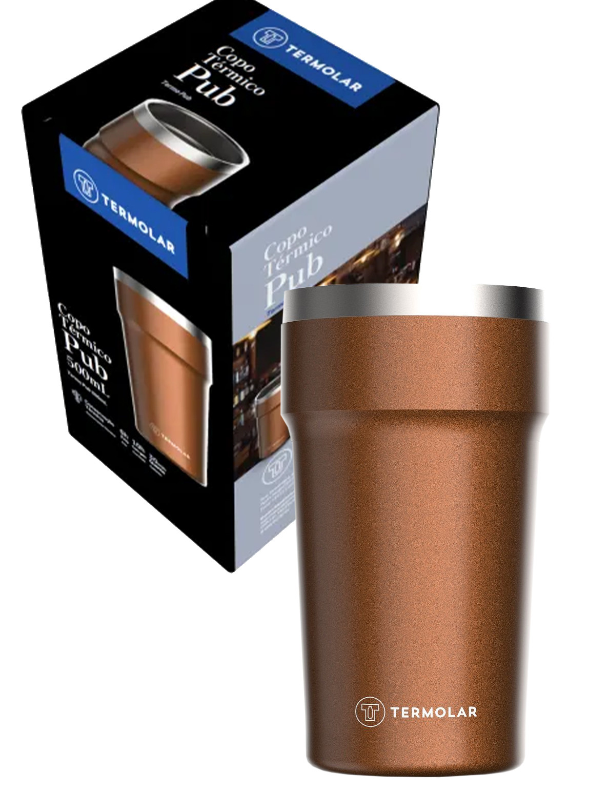 Imagem do produto Termolar Copo Térmico 500 ml Cobre