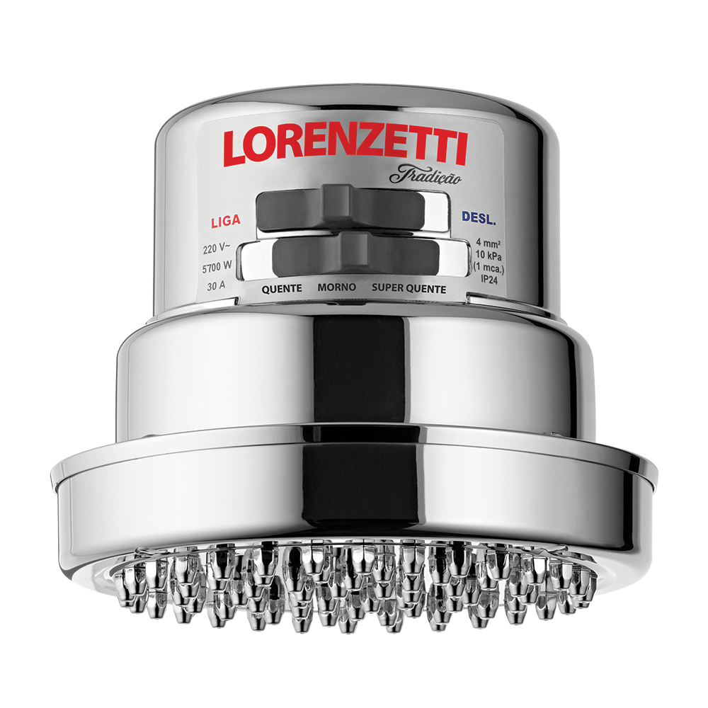 Imagem do produto Lorenzetti Tradição Chuveiro Elétrico Multitemperatura 220V 6800W Cromado
