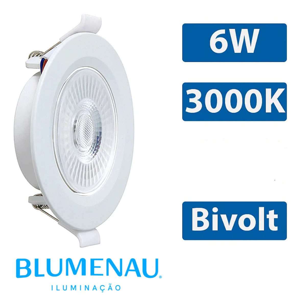 Imagem do produto Blumenau Spot Recuado de Embutir 6W 3000K Branco