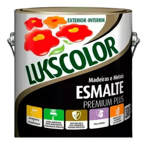 Imagem do produto Lukscolor Esmalte Sintético Premium Cinza Médio 225ml