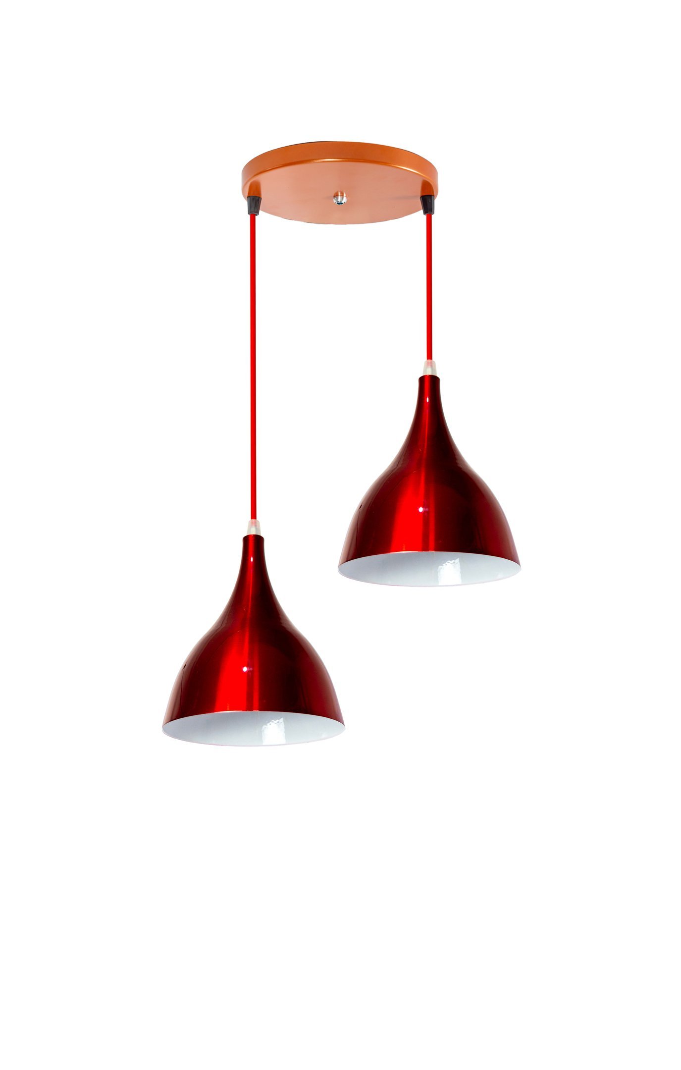 Imagem do produto Rioprelustres Pendente Alumínio 865 Vermelho/Branco