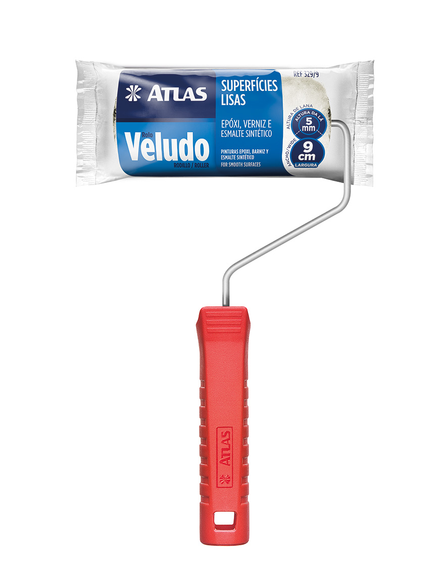 Imagem do produto Mini rolo de veludo 9cm com cabo